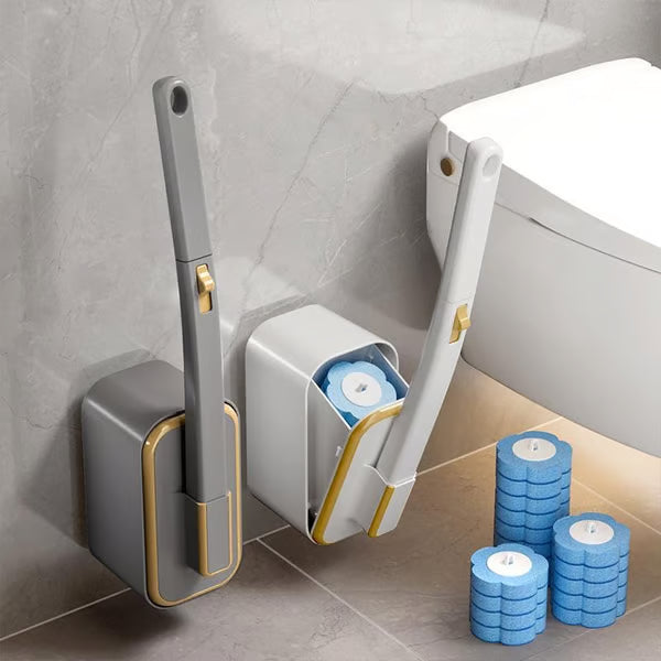 PureBrush™ – Wall-Mounted Toilet Brush Set