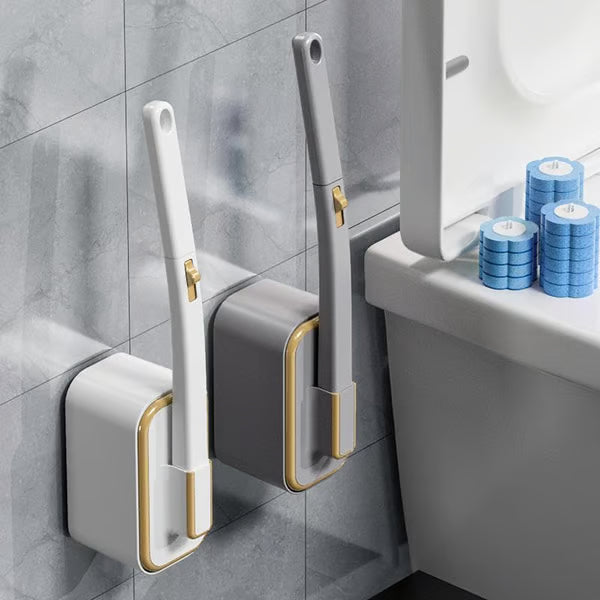 PureBrush™ – Wall-Mounted Toilet Brush Set