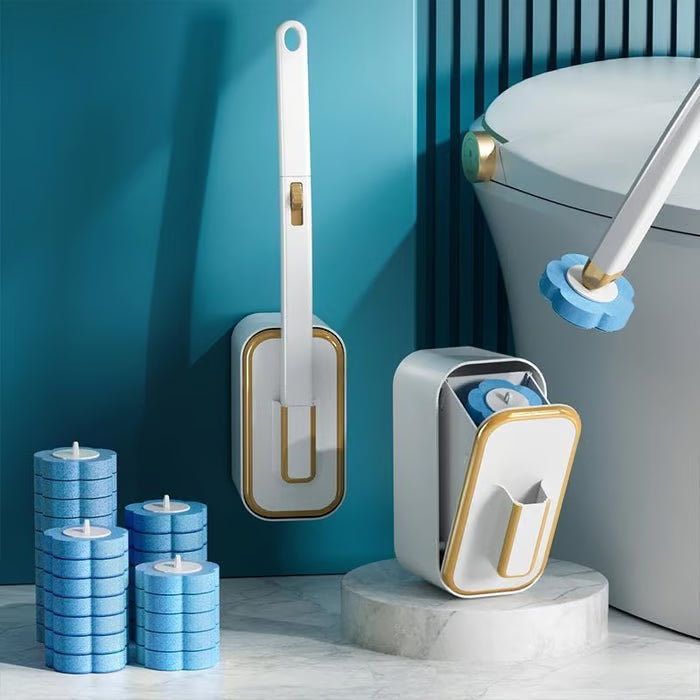 PureBrush™ – Wall-Mounted Toilet Brush Set