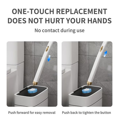 PureBrush™ – Wall-Mounted Toilet Brush Set