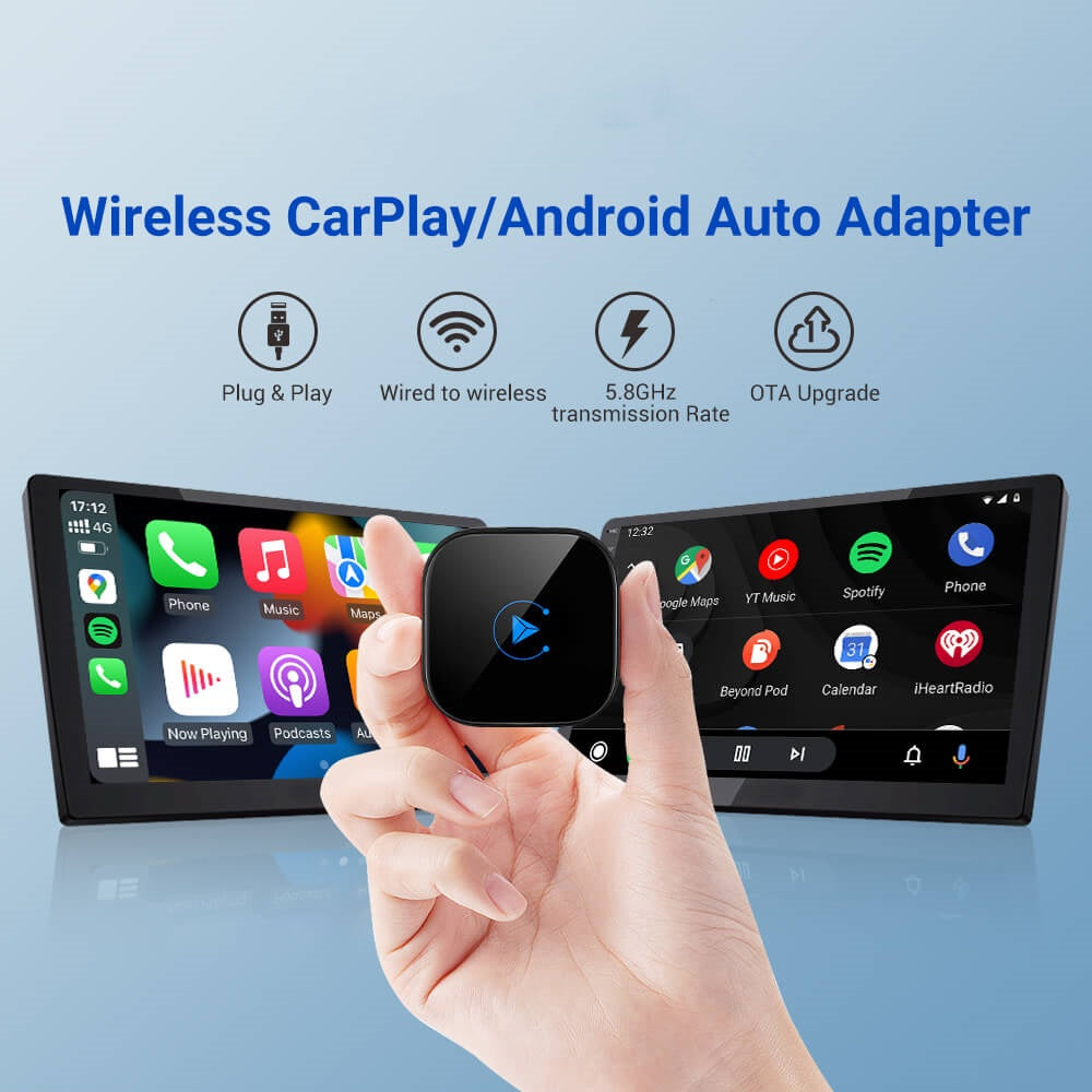 AutoLink™ – Mini Kabelloser CarPlay/Android Auto 2-in-1 Adapter