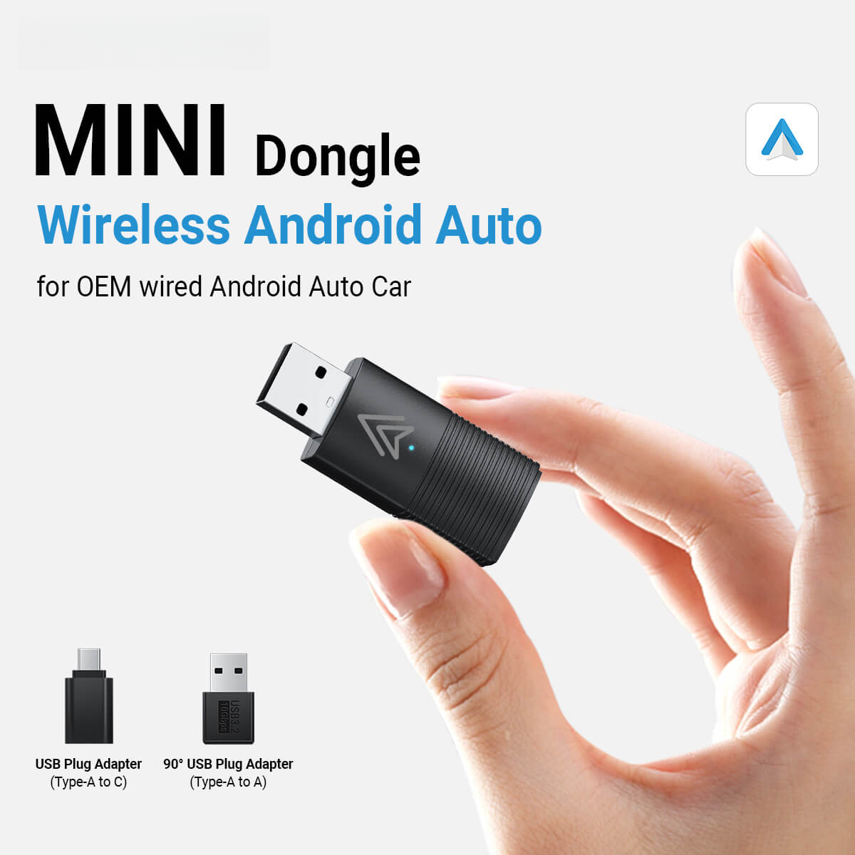 AutoLink™ – Mini Kabelloser CarPlay/Android Auto 2-in-1 Adapter